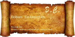 Dobos Celesztin névjegykártya